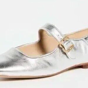 Sam Edelman Silver Mary Jane Flats